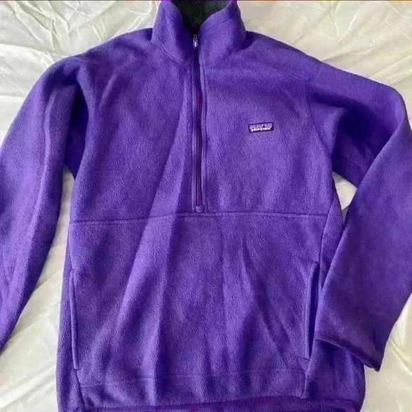 Patagonia Purple Synchilla Half Zip Pullover - Picture 1 of 4